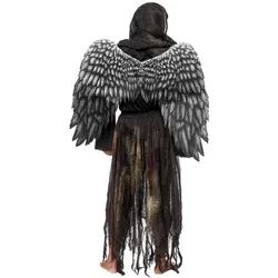 Metamorph Schwarzer Engel Kostüm für Männer (L, M)