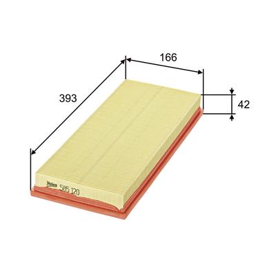 VALEO Luftfilter 585120 Filtereinsatz 41mm für BMW
