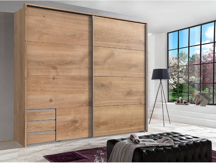 Passepartout Seattle 228cm Braun/Plankeneiche Dekor Spanplatte, foliert
