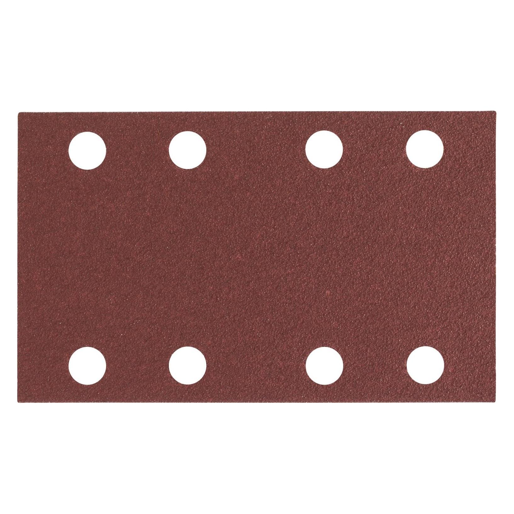 Bosch Professional Zubehör Schleifblatt C430, 80 x 133 mm, 80, 8 Löcher, Klett, 10er-Pack (80) (2608605280)