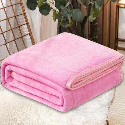Shop Station Luxury Fleece Throw Blanket Soft Plush Microfiber Cozy Blanket For Bed, Sofa & Travel pink