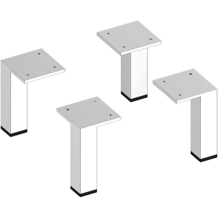 Keuco Edition 90 Möbelfüße 39098010000 Höhe 10cm, chrom-finish/Edelstahl poliert