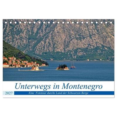 Unterwegs in Montenegro (Tischkalender 2027 DIN A5 quer), CALVENDO Monatskalender