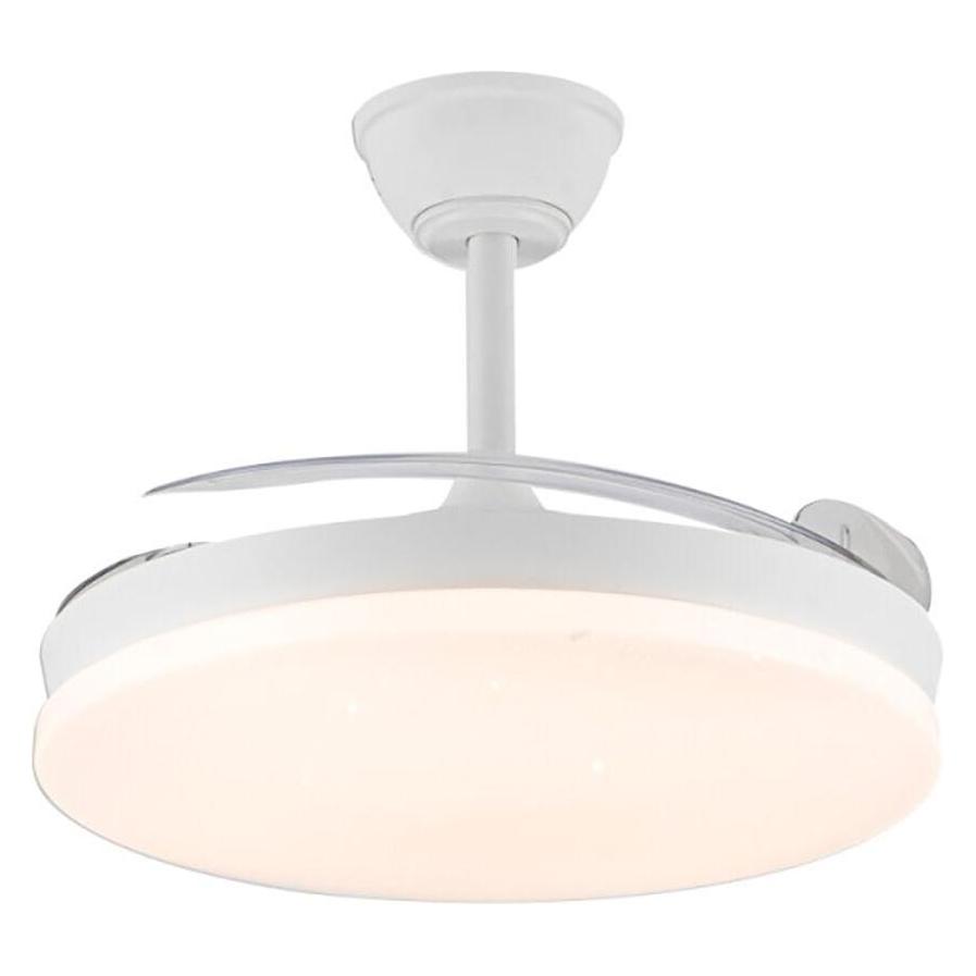 Cristal Record Deckenventilator mit Lampe CristalRecord Weiss 72 W (3000 K) (4000 K) (43 dB) (61168599)