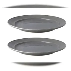 Costa Nova Teller Serenity 24,5 cm Grau  2 Stück