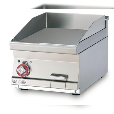 Redcook Elektrische Fritierplatte. Chrom MOCA Genehmigt. Platte cm 39,5x45. Maße cm 40x60 h28. Modell FTLT-64ETS