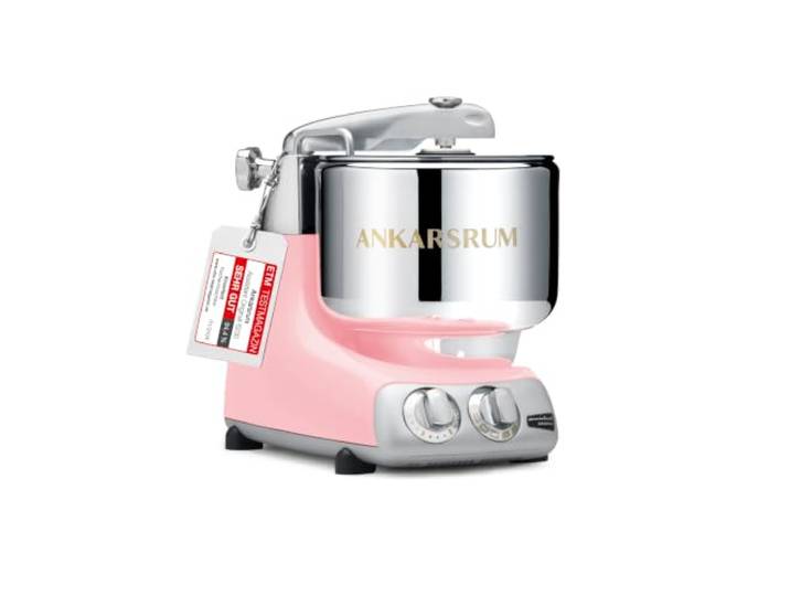 Ankarsrum Assistent Original 6230 Küchenmaschine, Cloudy Pink 1500 Watt, multifunktionale Küchenmaschine u.a. zum Backen, mit 7 Liter Edelstahlschüssel, handgefertigt in Schweden
