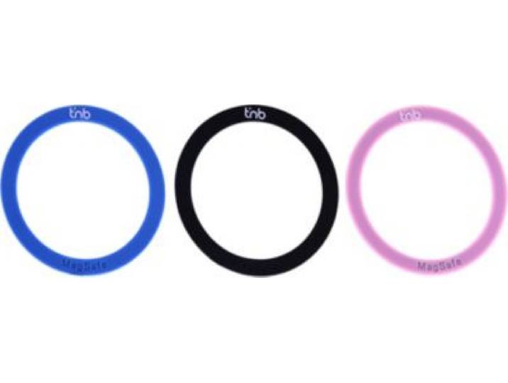 Tnb - Patch Magnétique Adhésives Magsafe X3 - Bleu/Noir/Rose