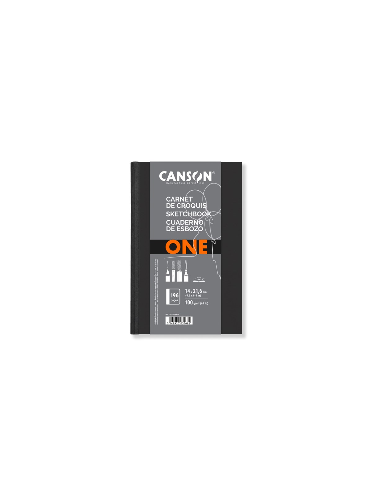 Canson One Art Book 14×21.6 cm 100G Portrait Hardbound
