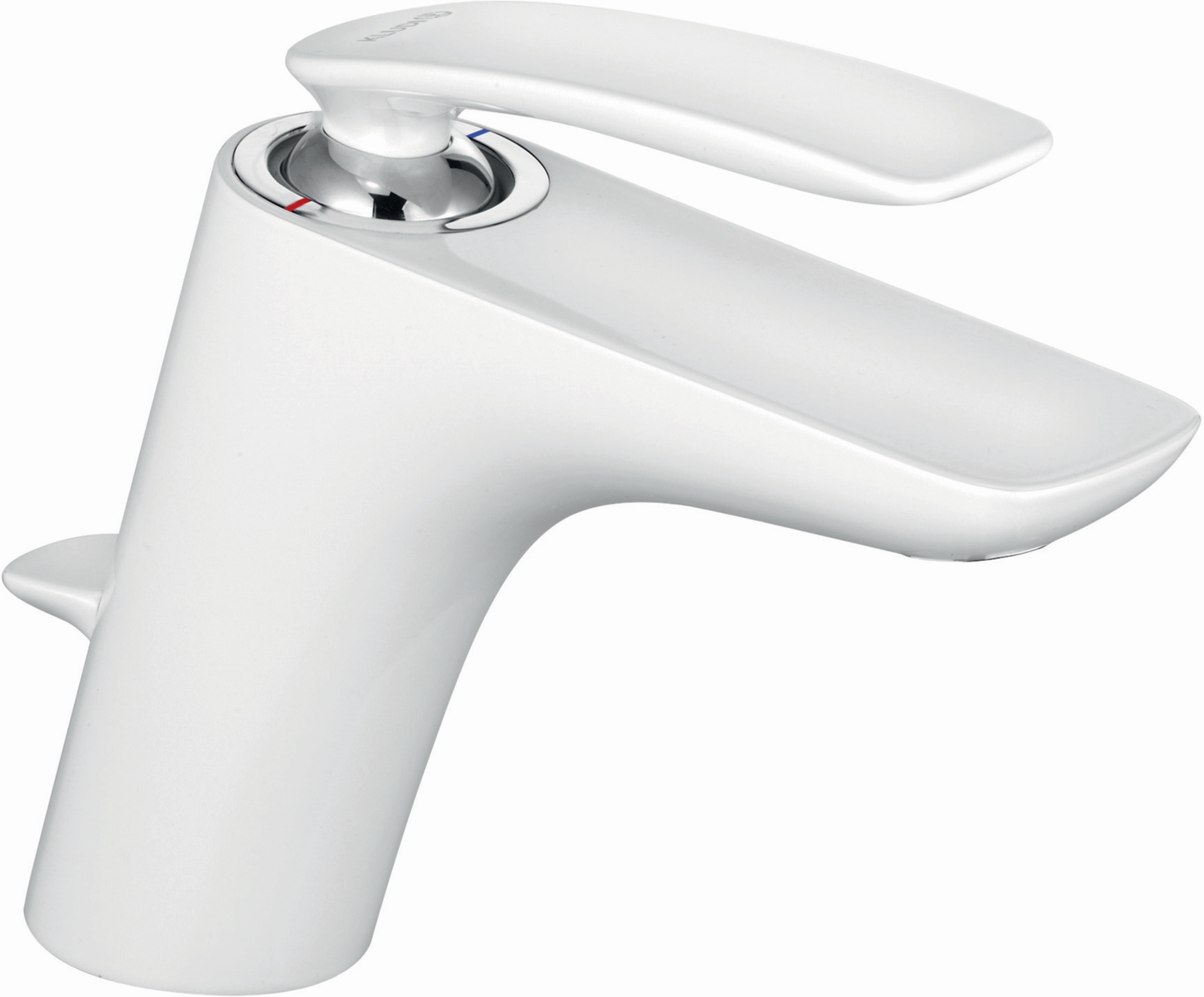 Kludi Balance White mitigeur lavabo 520239175 blanc/chromé, garniture vidage