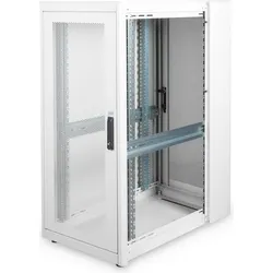 Assmann DIGITUS 26HE 48.3cm 19Zoll freistehender Serverschrank 1260x600x1000mm Farbe Grau (RAL 7035) (26 HE, 19 Zoll Rack), Serverschrank, Grau