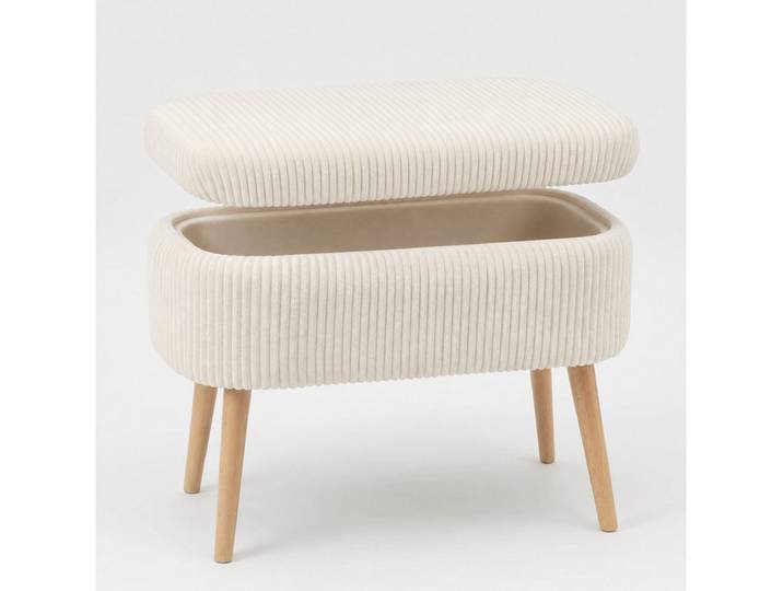Skye Decor Pouf Mini Oslo (1-St), Kompakter Polsterhocker, mit Stauraum