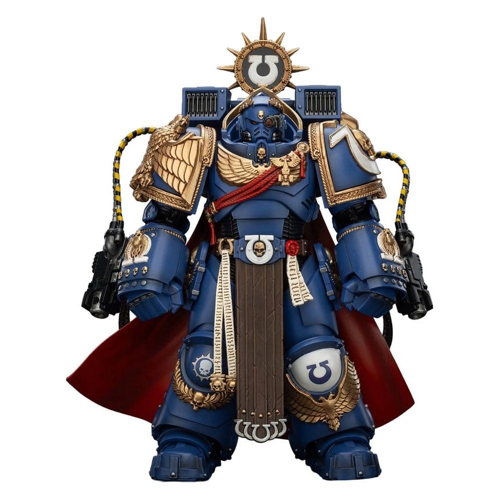Joy Toy Warhammer 40k figurine Ultramarines Marneus Calgar Chapter Master with MKX Gravis Armour and Gauntle (JT01338)