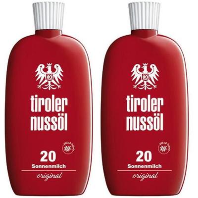 Tiroler Nussöl orig.Sonnenmilch wasserf.LSF 20 2x 2x150 ml Milch