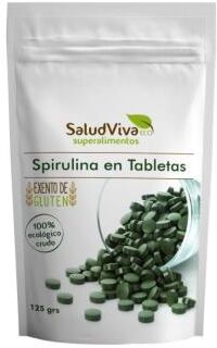 Salud viva espirulina tabletas 125gr.
