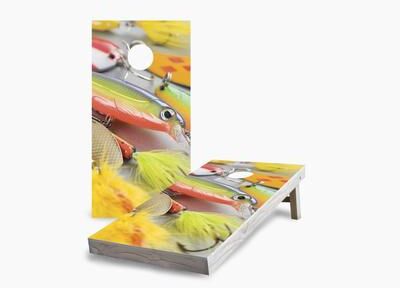 Skip's Garage Bait Cornhole Boards