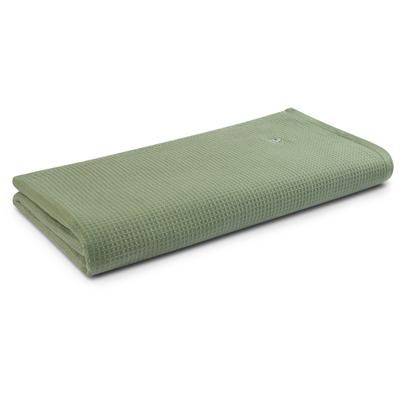 Saunatuch ROSS "Waffelpique", grün (piniengrün), B:80cm L:200cm, Frottier, Baumwolle, Handtücher, 100% Baumwolle