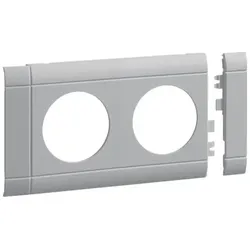TEHALIT Modularblende 2fach Steckdose DA: 80mm lichtgrau