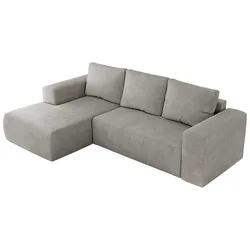 ECKSOFA TRENTINO L Hellgrau Stukture - Links