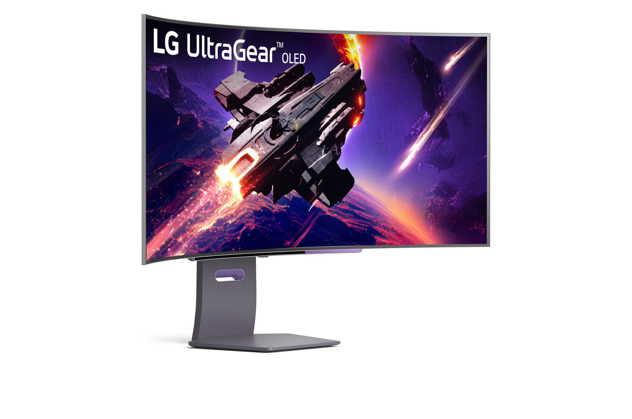 LG UltraGear 45GS95QX-B 44.5 Zoll UWQHD OLED Panel 21:9 240 Hz Curved Gaming Monitor