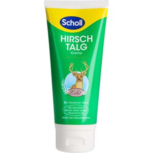 Scholl Fußcreme Hirschtalgcreme, feuchtigkeitsspendend, für trockene Haut, mit Kamille, Aloe Vera & Rosmarinöl, 100 ml