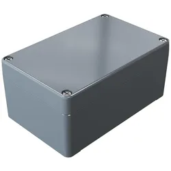 Rose Gehäuse Aluminium IP66 125x80x57mm (Gehäuse), Elektronikzubehör + Gehäuse, Grau