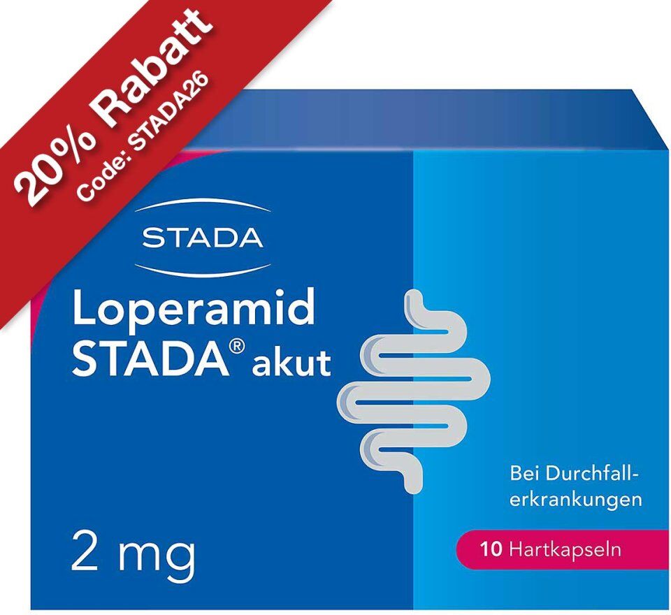 Loperamid STADA akut 2mg Hartkapseln bei akutem Durchfall