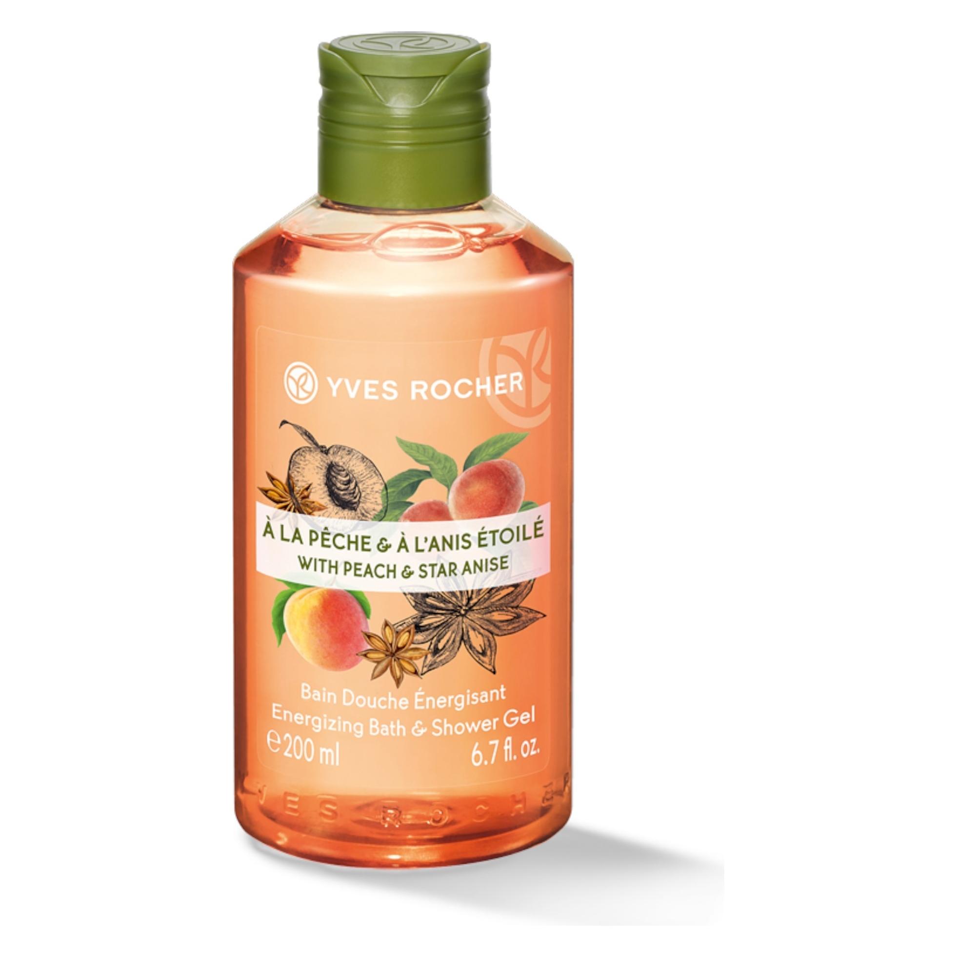 Yves Rocher Peach Star Anise, Pfirsich, Energetisierend, Duschgel, Alle Hauttypen, 200 ml (200 ml) (73037350)