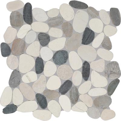 "Daltile Pebble Oasis Natural Stone Flat Pebble Mosaic 12"" x 12"" (11 PC per Carton) (10.78 SQFT per Carton)"