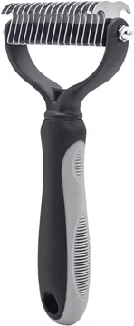 Uplift Curations Professional Pet Deshedding Brush Dog And Cat Hair Remover Comb grey L
