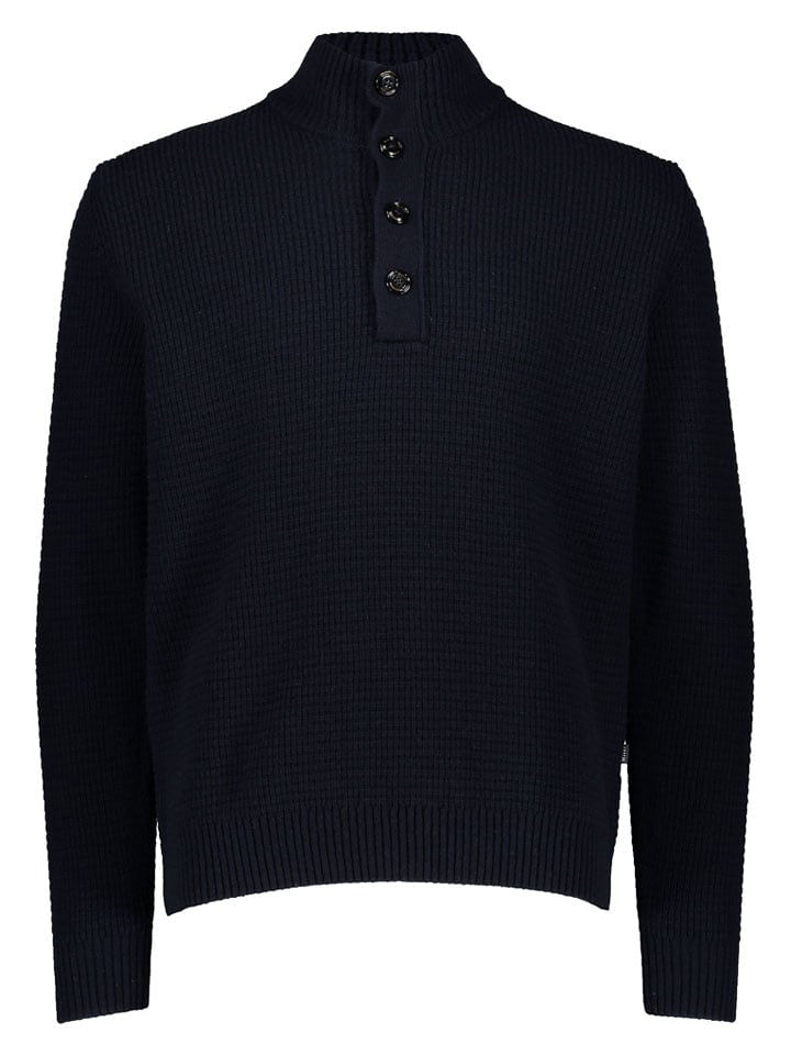 Maerz Muenchen Wollpullover in Dunkelblau - 56