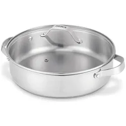 Beka BEKA CICLA Grossraumpfanne mit 2 Griffe und Deckel 28cm, Pfanne + Kochtopf, Silber