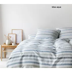 Elegante Bettwäsche Bliss - 135x200 cm + 40x80 cm	bliss aqua