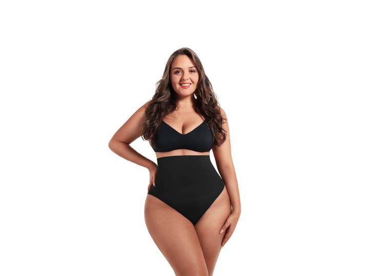 Feelingirl Culottes sans coutures, effet instantané lissant, sculptantes, taille basse - Noir - M/L