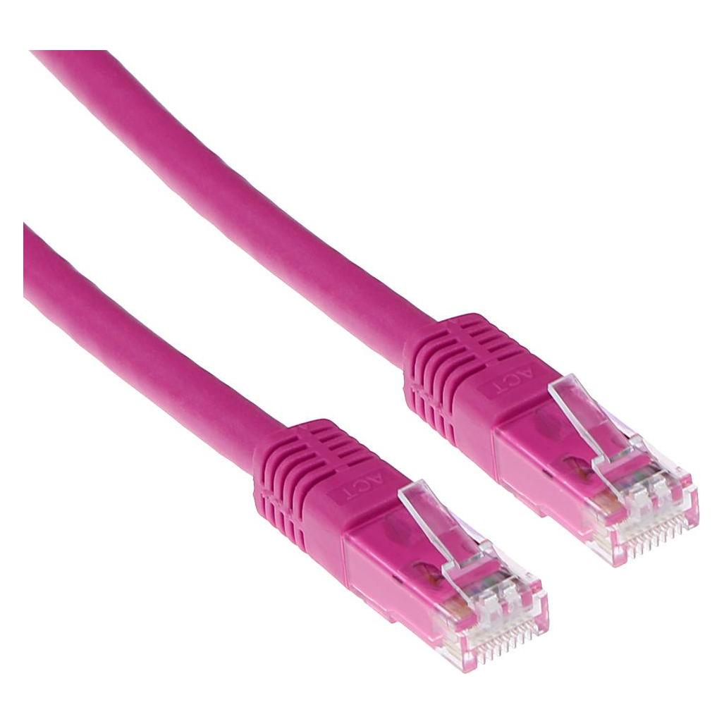 ACT CAT6A UTP 20m 20m Cat6a U/UTP (UTP) Pink Netzwerkkabel (U/UTP, CAT6a, 20 m) (IB7320)