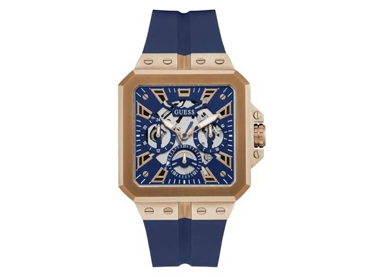 Guess Herenhorloge analoog kwarts met roestvrijstalen armband GW0637G3, Blauw