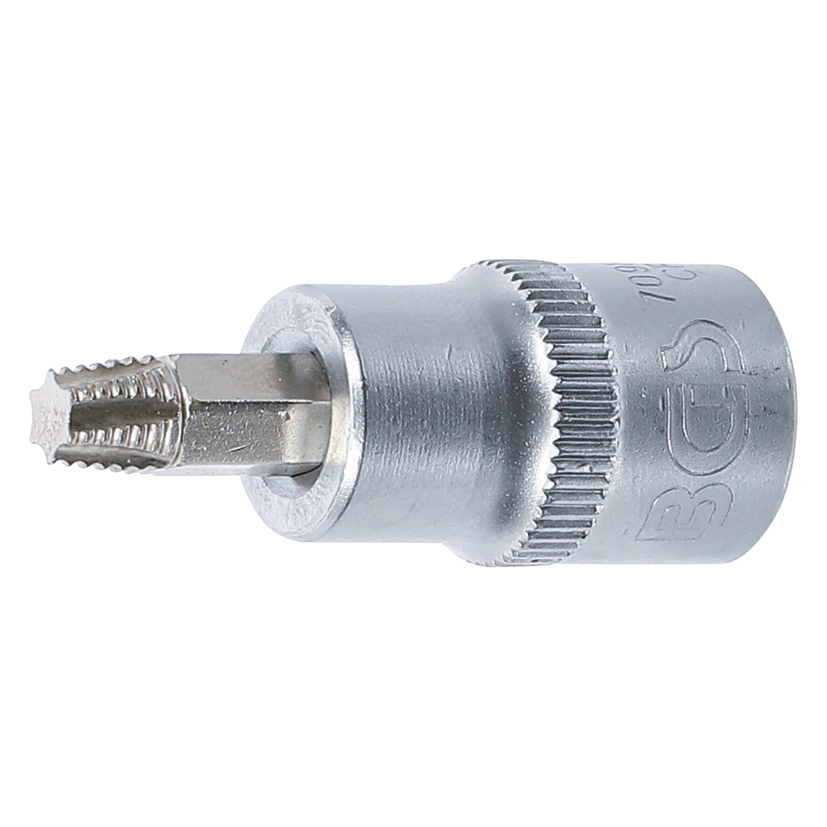 BGS Schraubenausdreher-Bit-Einsatz | 10 mm (3/8") | für defektes T-Profil (für Torx) T30 (7098-T30)