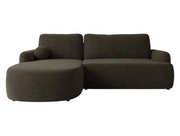 Mirjan24 Ecksofa Loridu für Wohnzimmer mit Schlaffunktion und Bettkasten, Eckcouch, L-Sofa, Polsterecke, abgerundete Kanten (Lumo 30, Seite: Links)