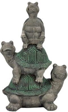 Galt International "15"" Triple Turtle Garden Statue"