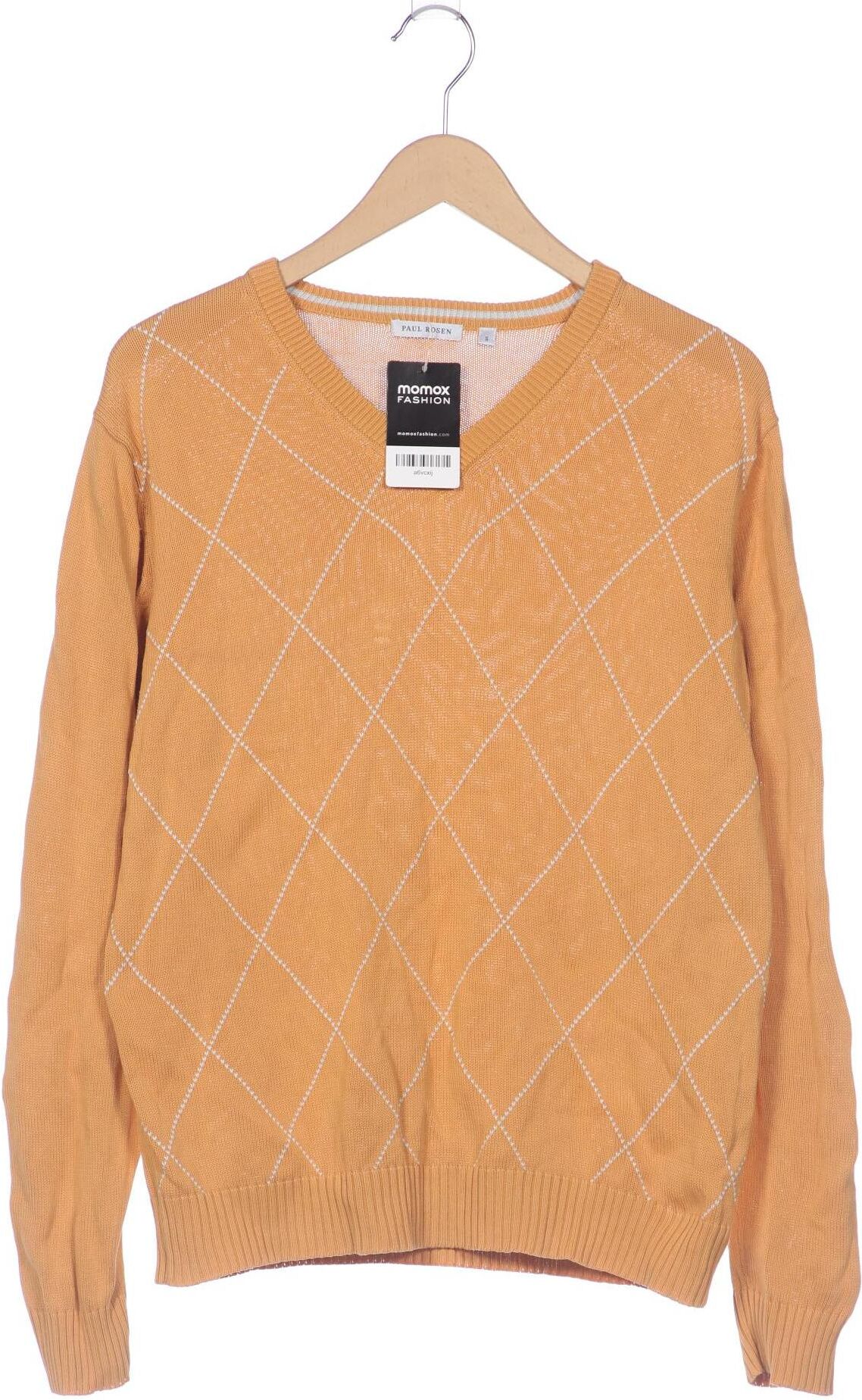 Paul Rosen Herren Pullover, Orange, Gr. S, Baumwolle - Second Hand