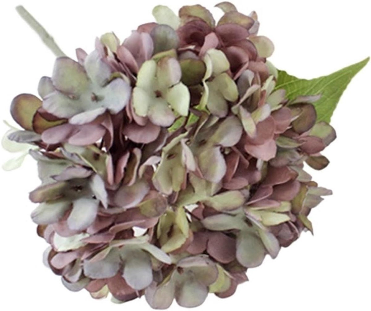 Grijs Kunsthortensia Boeket met Zijden Bloemen voor Woondecoratie - 34 cm Lengte