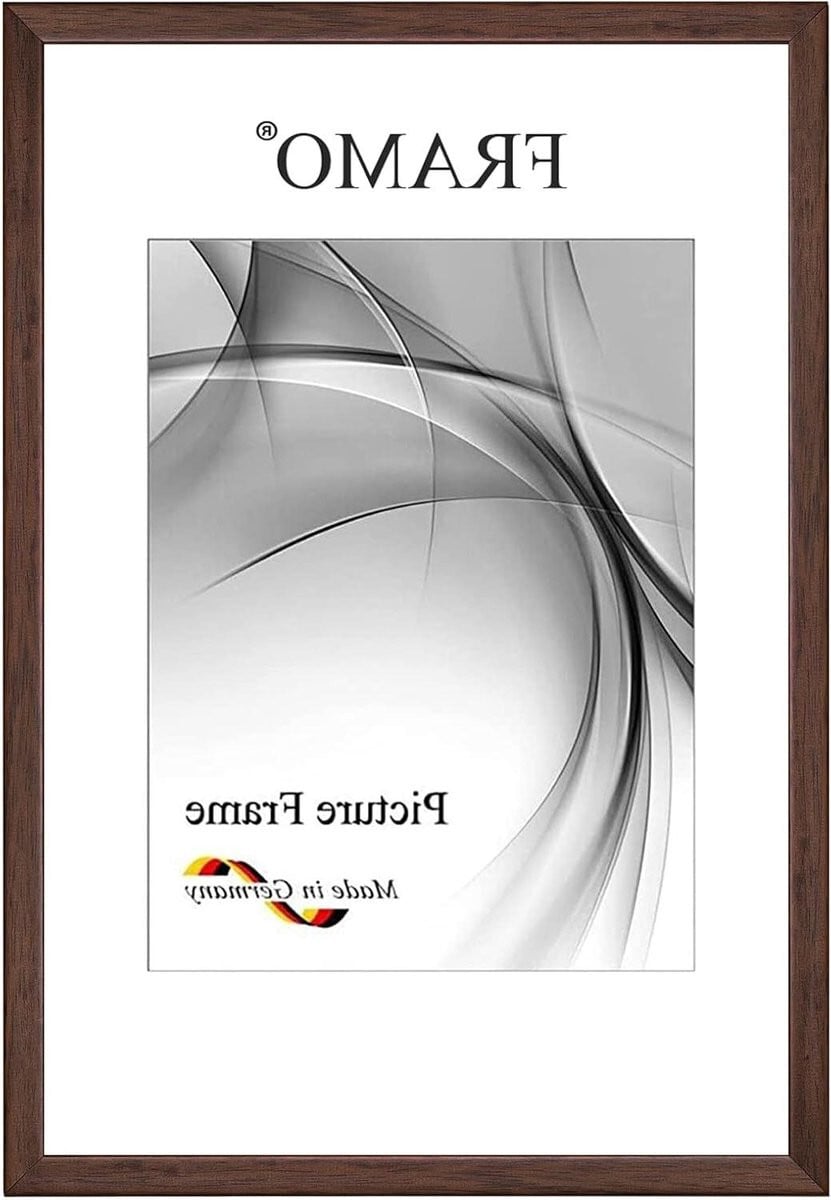 Houten fotolijst Bruin - Massief houten fotolijst voor muurdecoratie - 13 x 19 cm