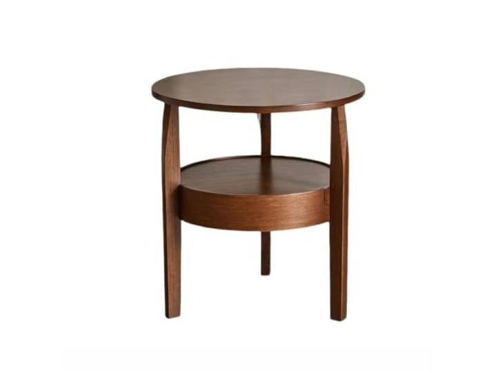 SilkRZlsss Beistelltisch Holz Runder Stauraum Versteckter Schublade Kleiner Tisch, Storage Drawers, Round Solid Wood, Small Living Room, Boudoir Occasion(Large)