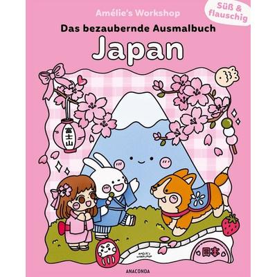 Süß und flauschig: Japan - das bezaubernde Ausmalbuch, Taschenbuch von , Anaconda, 978-3-7306-1628-4