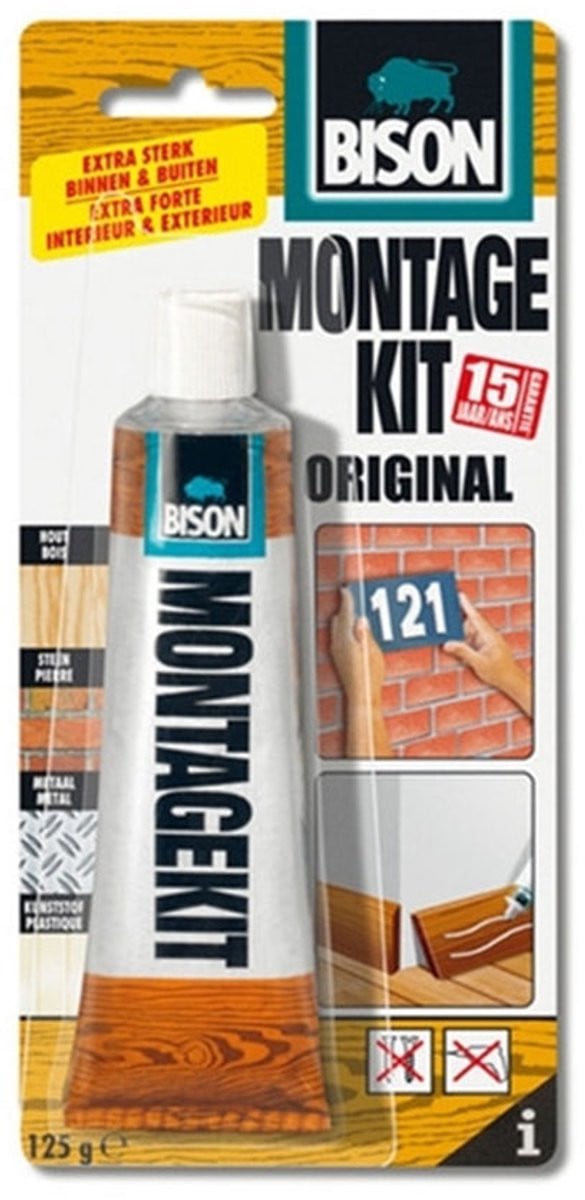 Bison Montagekit Original montagelijm, 125 g