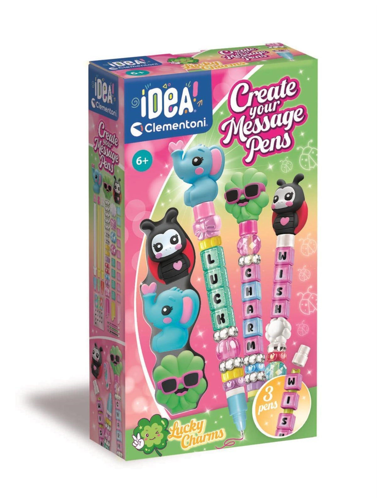 Clementoni Create Your Message Pen Lucky Charms (Pack By 3)