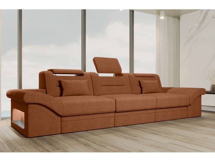 Couch Monza 3 Sitzer Stoffsofa