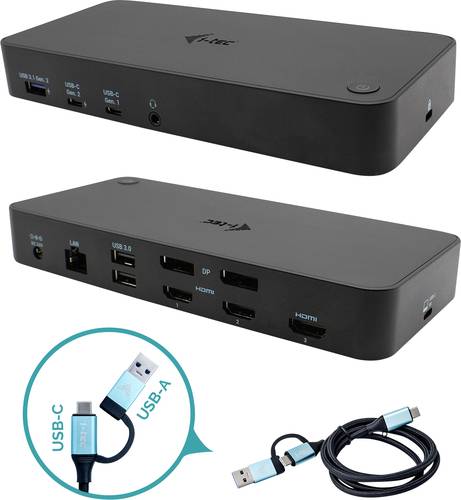 I-tec USB-C Dockingstation USB 3.0/USB-C/Thunderbolt 3x 4K DS
