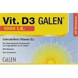 Vit. D3 Galen 1000 I.e. 200 ST
