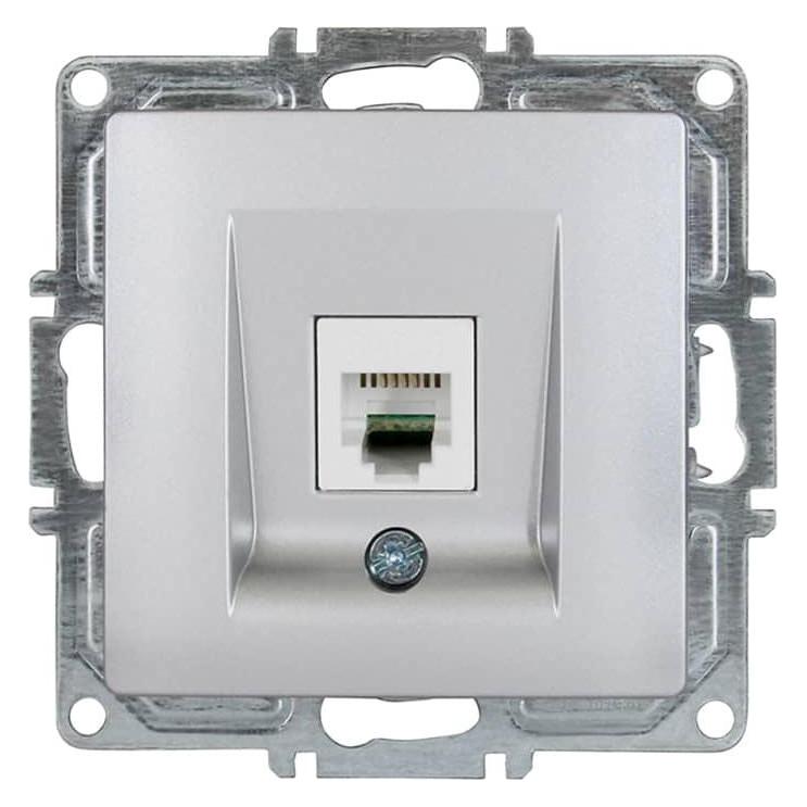 Gunsan Visage Telefon Steckdose 1-fach CAT3 Silber (31793539)